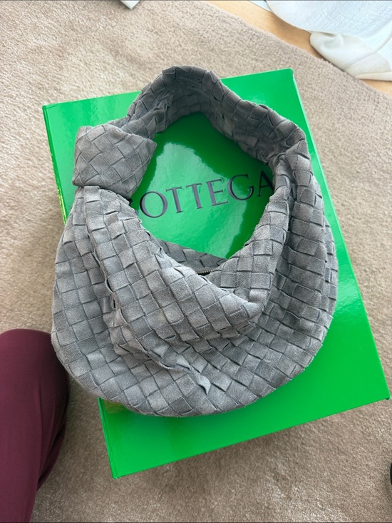 Bottega Veneta Handbags - Bottega Veneta suede grey teen Jodie Knotted Hobo Bag